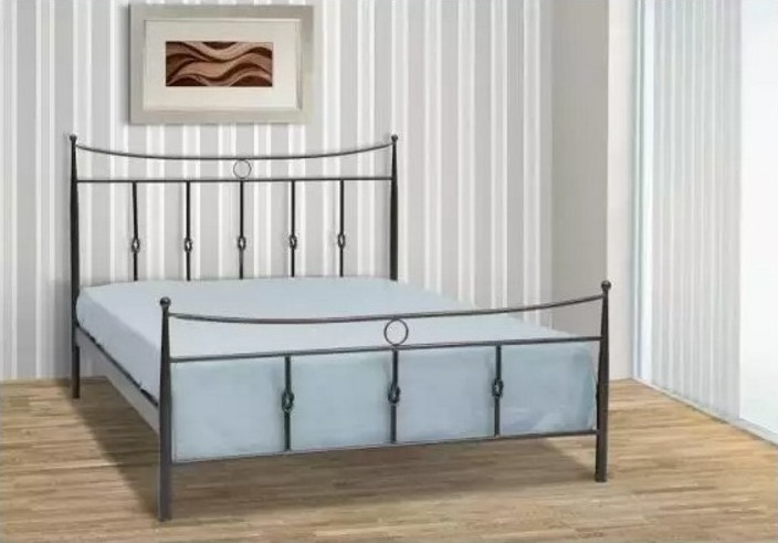 Μεταλλικό κρεβάτι Κρόνος ημίδιπλο 110 x 190 + Στρώμα Comfort Foam + Tάβλες